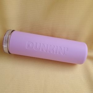 Dunkin Donuts 27oz Pink Silicone Sipper Cup